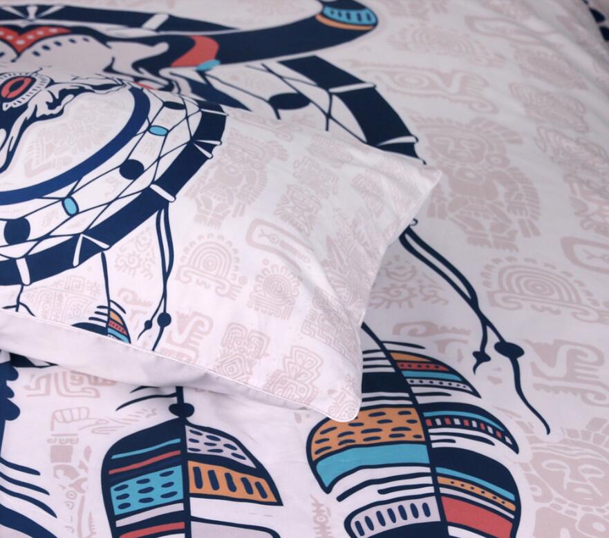 3D Sheep Skull 9013 Bed Pillowcases Quilt