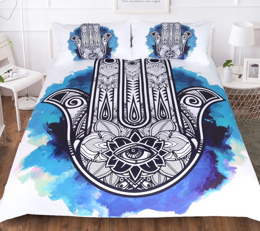 3D Hamsa Hand 1142 Bed Pillowcases Quilt