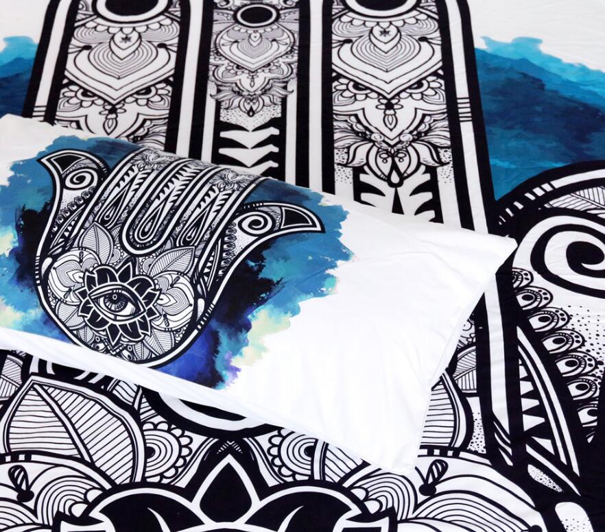 3D Hamsa Hand 1142 Bed Pillowcases Quilt