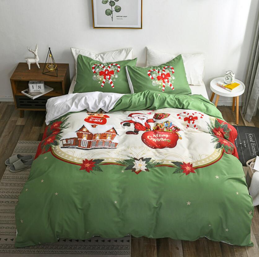 3D Green Christmas Gift 1072 Bed Pillowcases Quilt