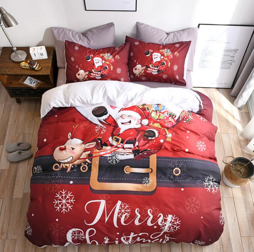 3D Christmas Sleigh 1071 Bed Pillowcases Quilt