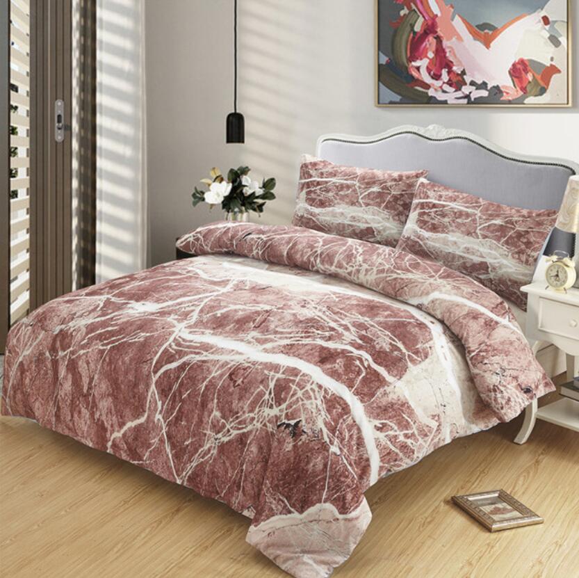 3D Brown Marble Pattern 9008 Bed Pillowcases Quilt