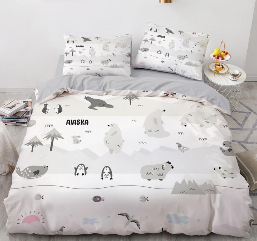 3D Cartoons Grey Little Animals 012 Bed Pillowcases Quilt