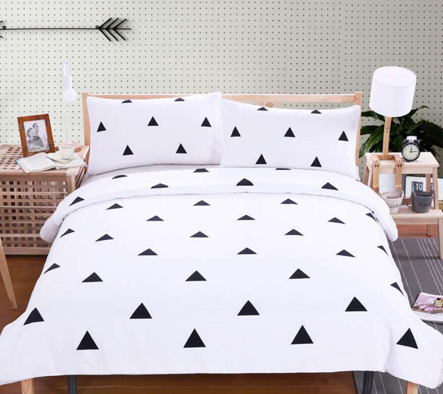 3D Simple Triangle 9016 Bed Pillowcases Quilt