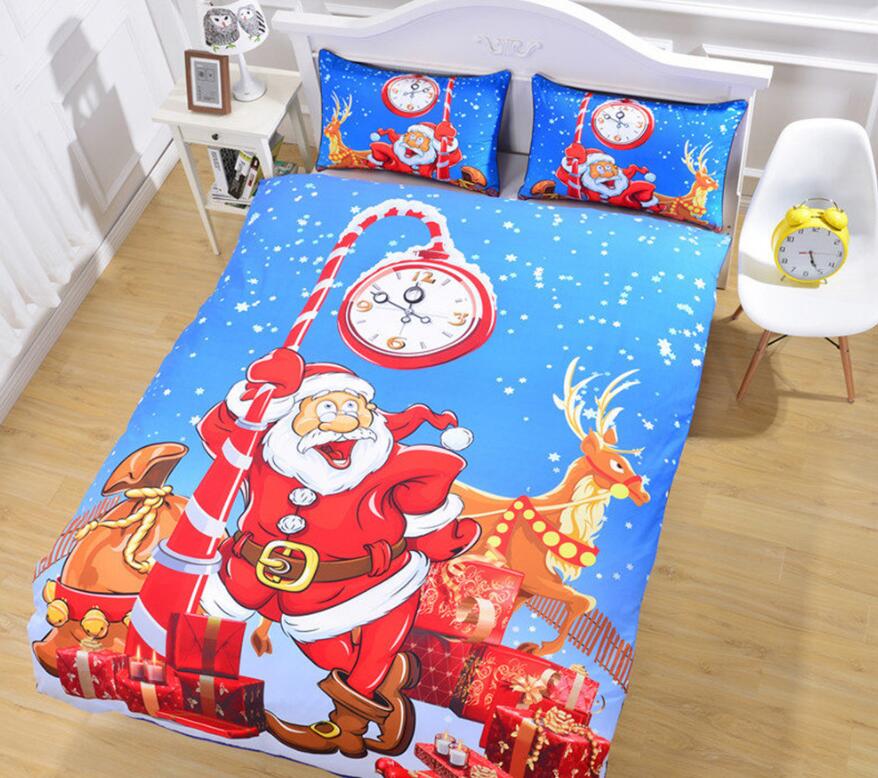 3D New Christmas Series 1177 Bed Pillowcases Quilt