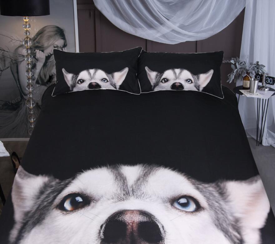 3D Siberian Husky 9014 Bed Pillowcases Quilt