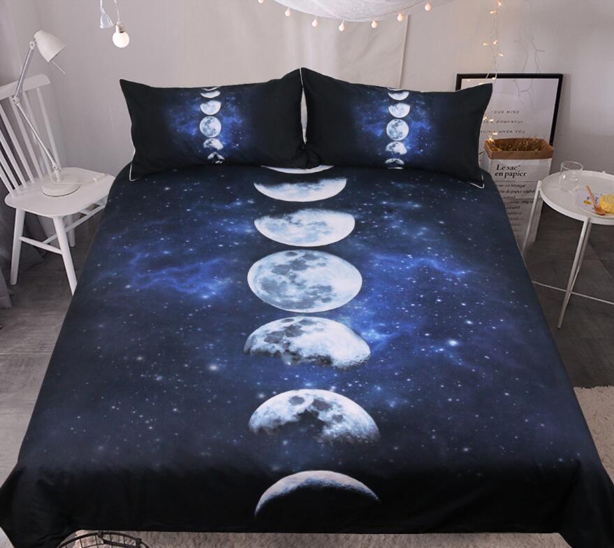 3D Lunar Eclipse 1159 Bed Pillowcases Quilt