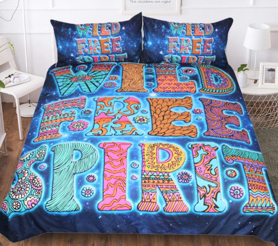 3D Letter 1029 Bed Pillowcases Quilt
