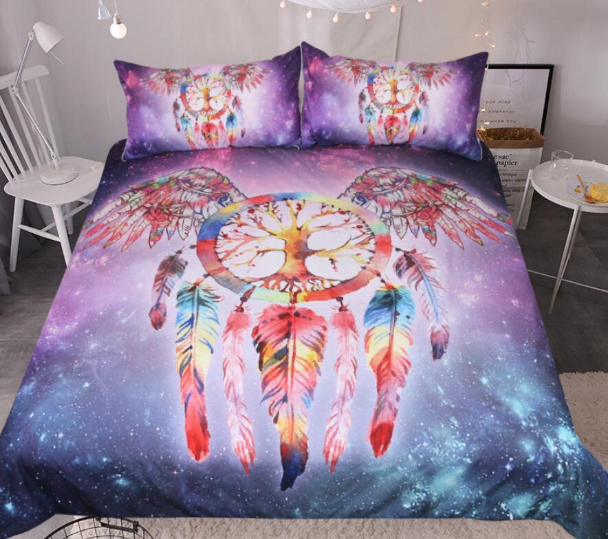 3D Wing Star 9054 Bed Pillowcases Quilt