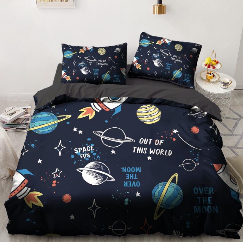 3D Many Planets 141 Bed Pillowcases Quilt