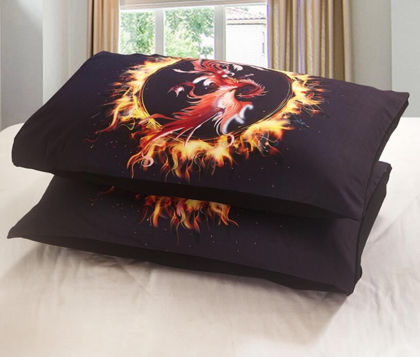 3D Circle Of Fire Phoenix 1067 Bed Pillowcases Quilt