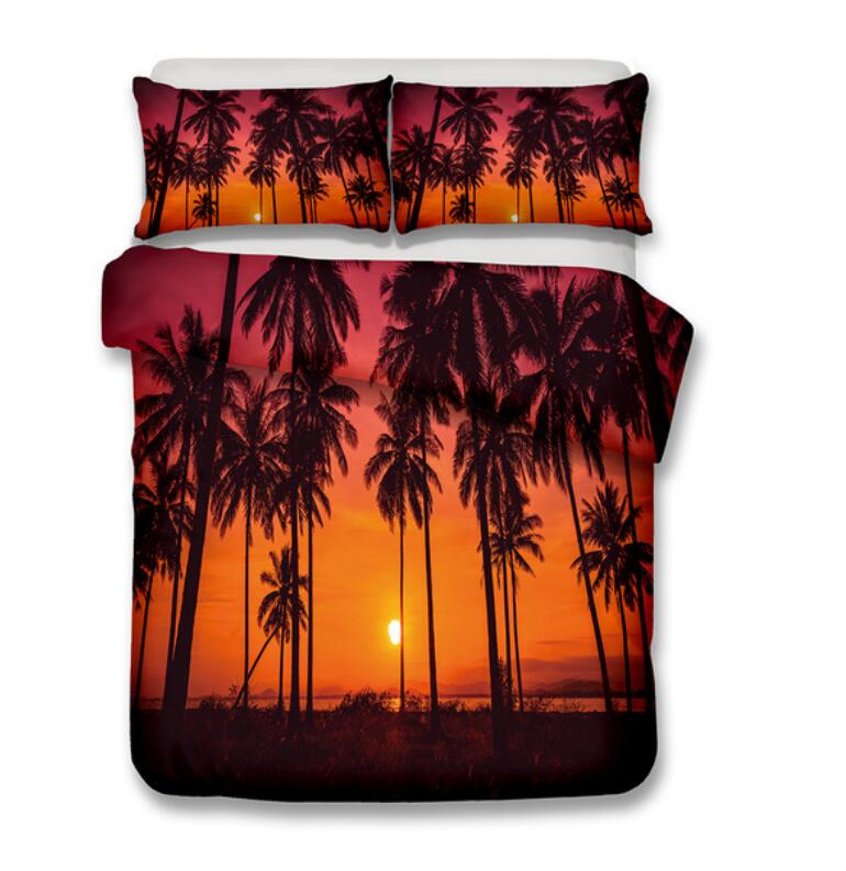 3D Coconut Grove 1019 Bed Pillowcases Quilt