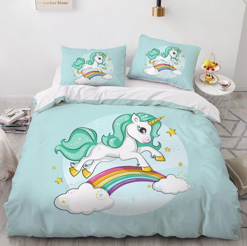 3D Green Exclusive Beast Rainbow 156 Bed Pillowcases Quilt