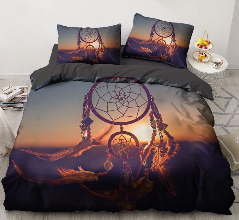 3D Sunrise Dreamcatcher 88173 Bed Pillowcases Quilt