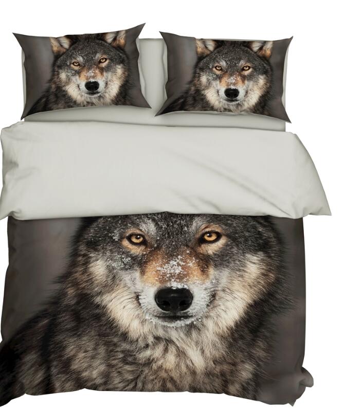 3D Wolf 9910 Bed Pillowcases Quilt
