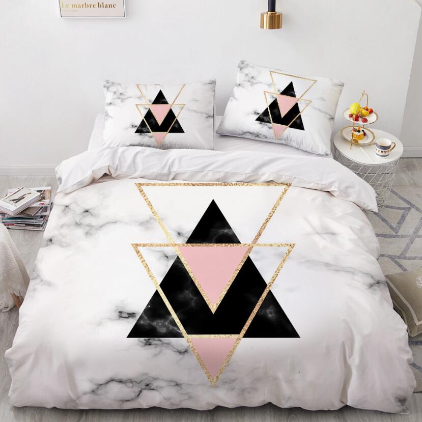3D Inverted Triangle 9123 Bed Pillowcases Quilt