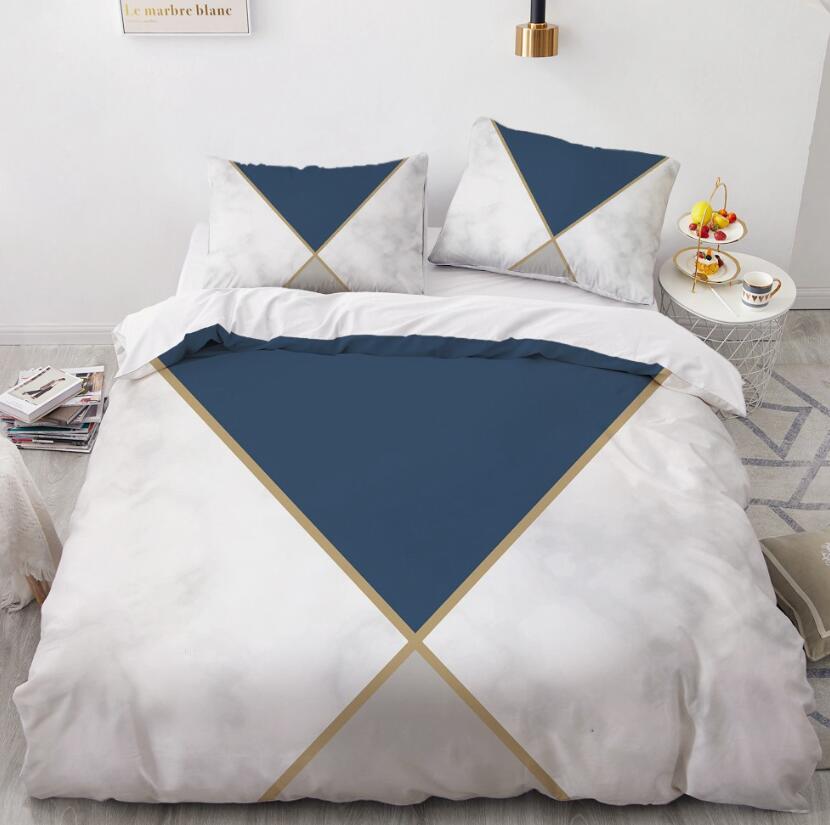 3D Inverted Triangle 9116 Bed Pillowcases Quilt