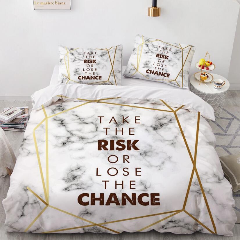 3D Letter 9111 Bed Pillowcases Quilt