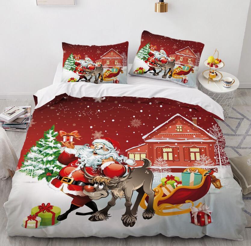3D Christmas 9139 Bed Pillowcases Quilt