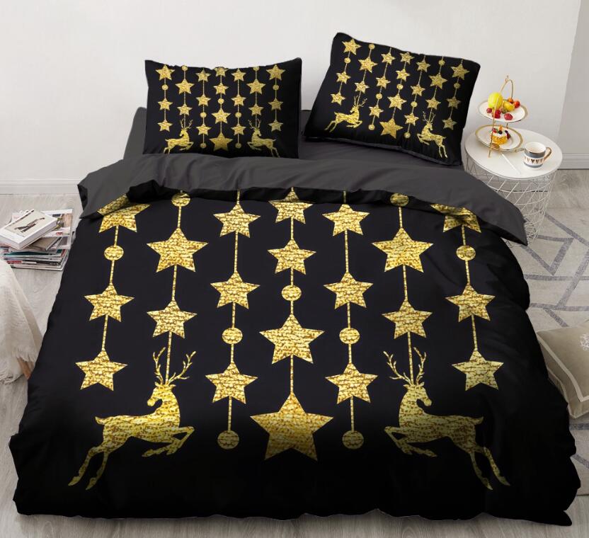 3D Star 9142 Bed Pillowcases Quilt