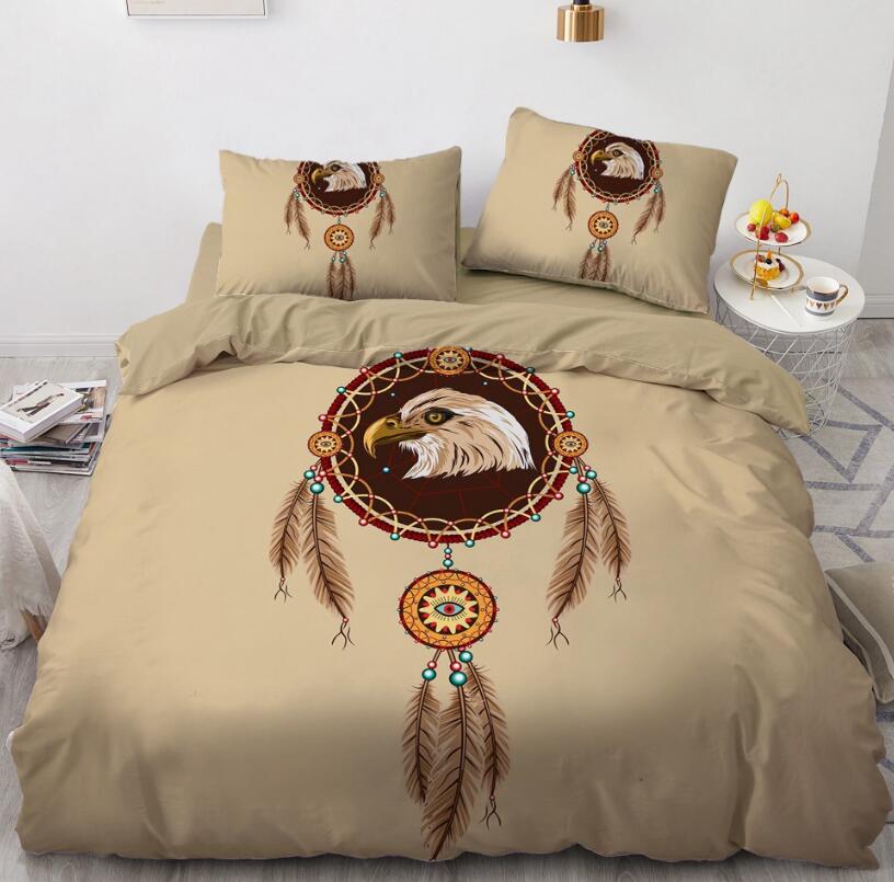 3D Eagle Head Dream Catcher 88151 Bed Pillowcases Quilt
