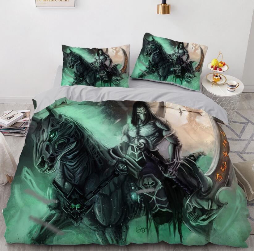3D People Horse 7740 Bed Pillowcases Quilt