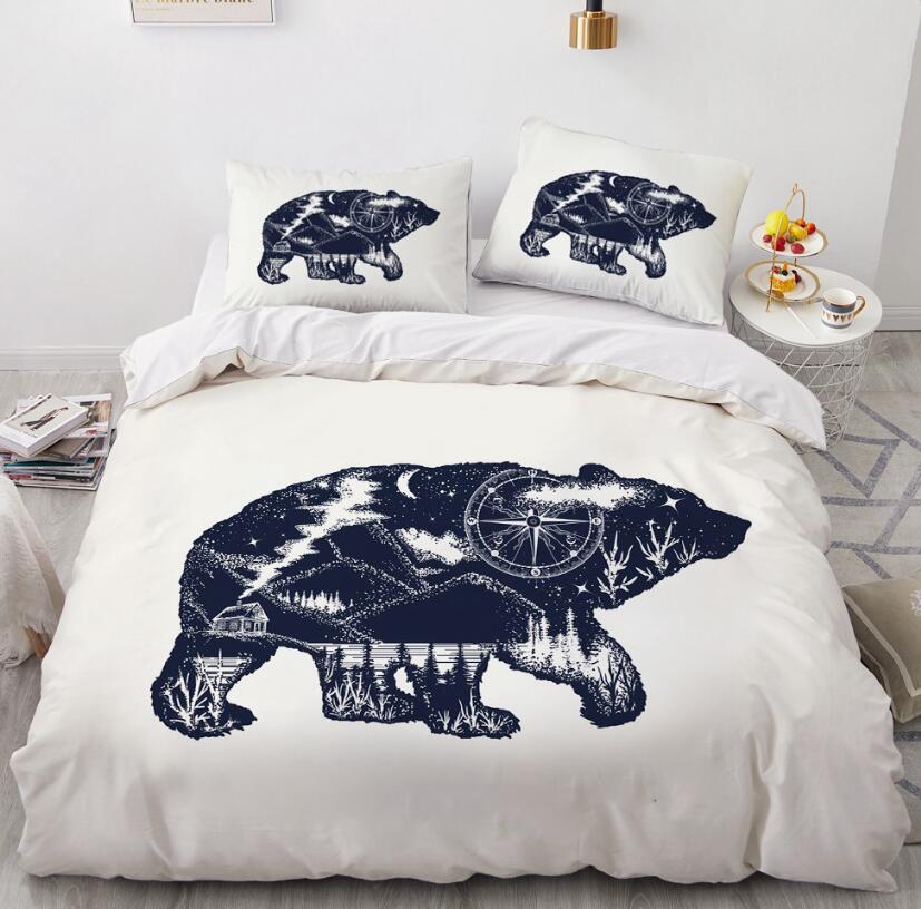 3D Bear 88132 Bed Pillowcases Quilt