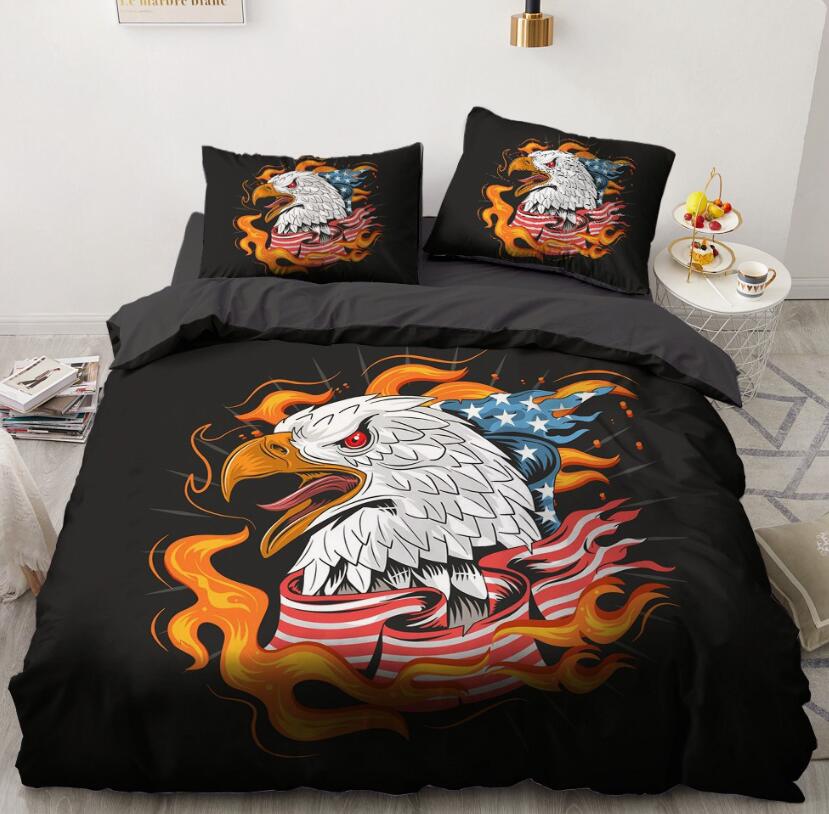 3D Eagle 9127 Bed Pillowcases Quilt