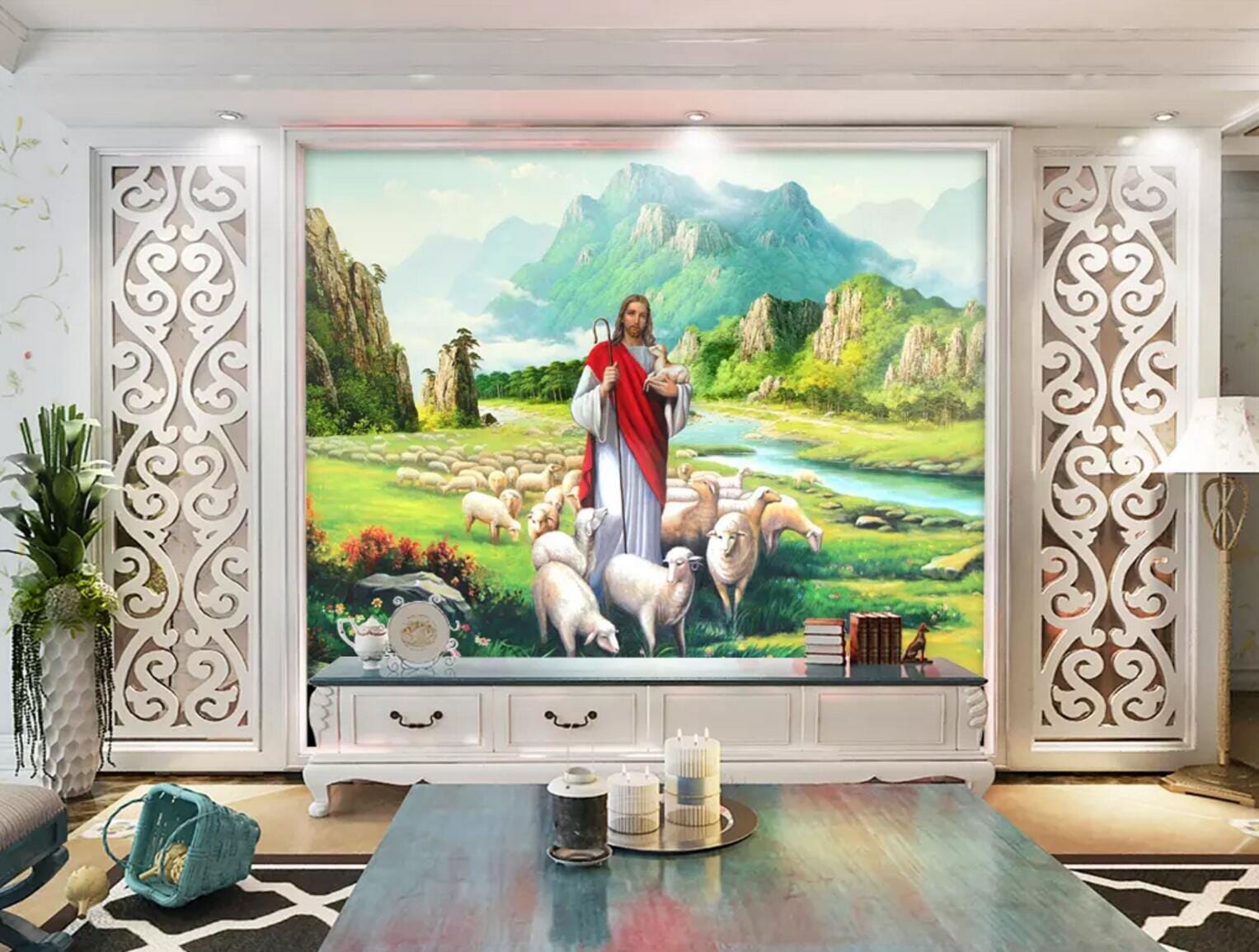 3D Prairie Goat 1502 Wall Murals Wallpaper AJ Wallpaper 2
