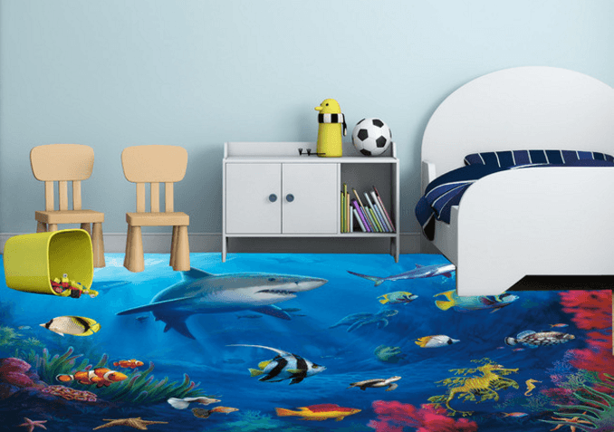 3D The Underwater World 232 Floor Mural Wallpaper AJ Wallpaper 2