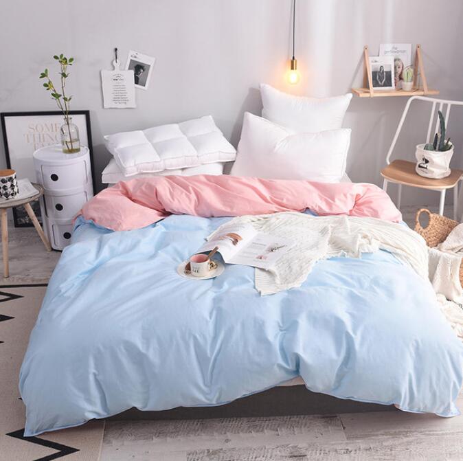 3D Light Blue Inner Pink 3099 Bed Pillowcases Quilt