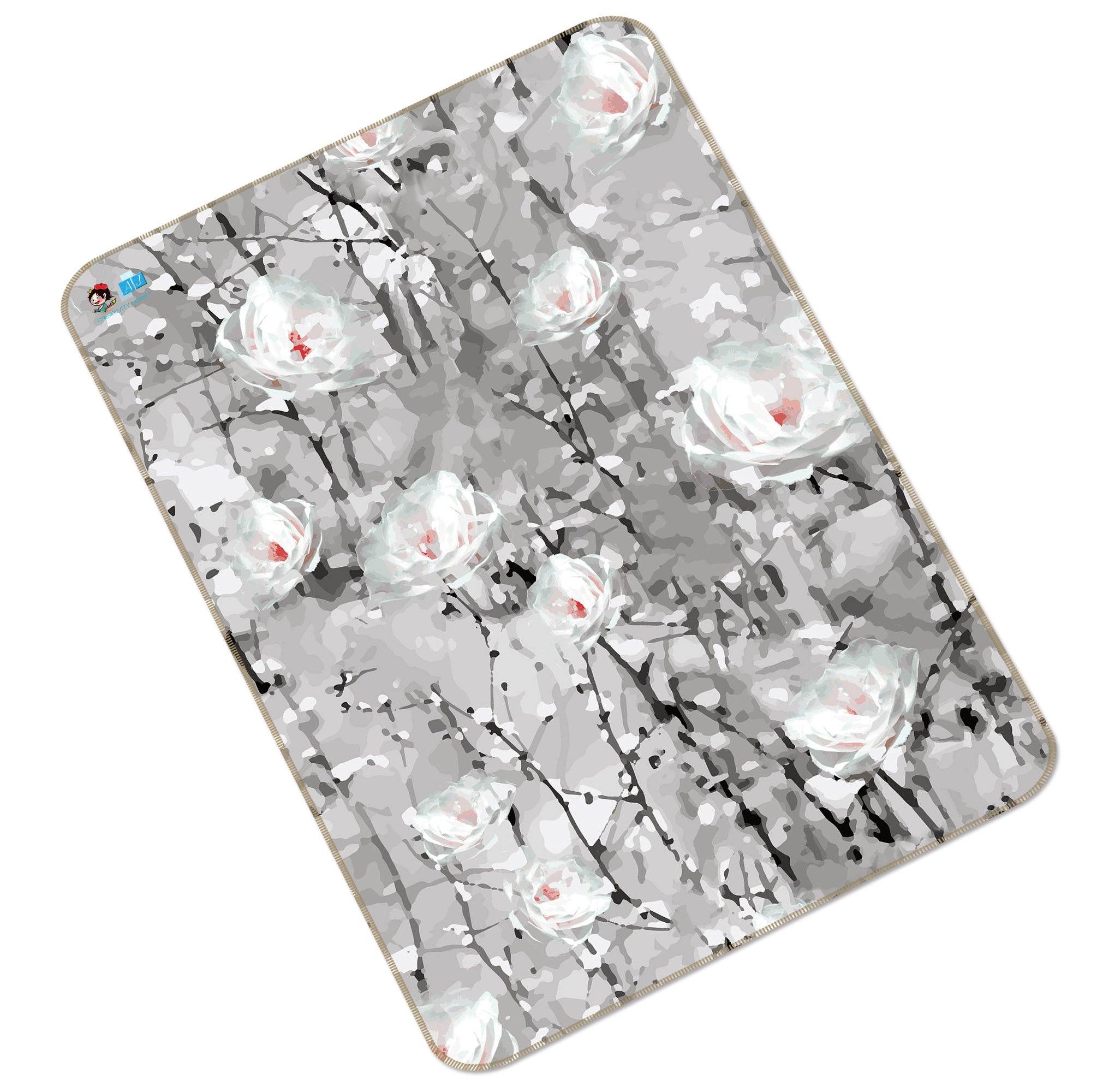 3D Flowers Painting 203 Non Slip Rug Mat Mat AJ Creativity Home