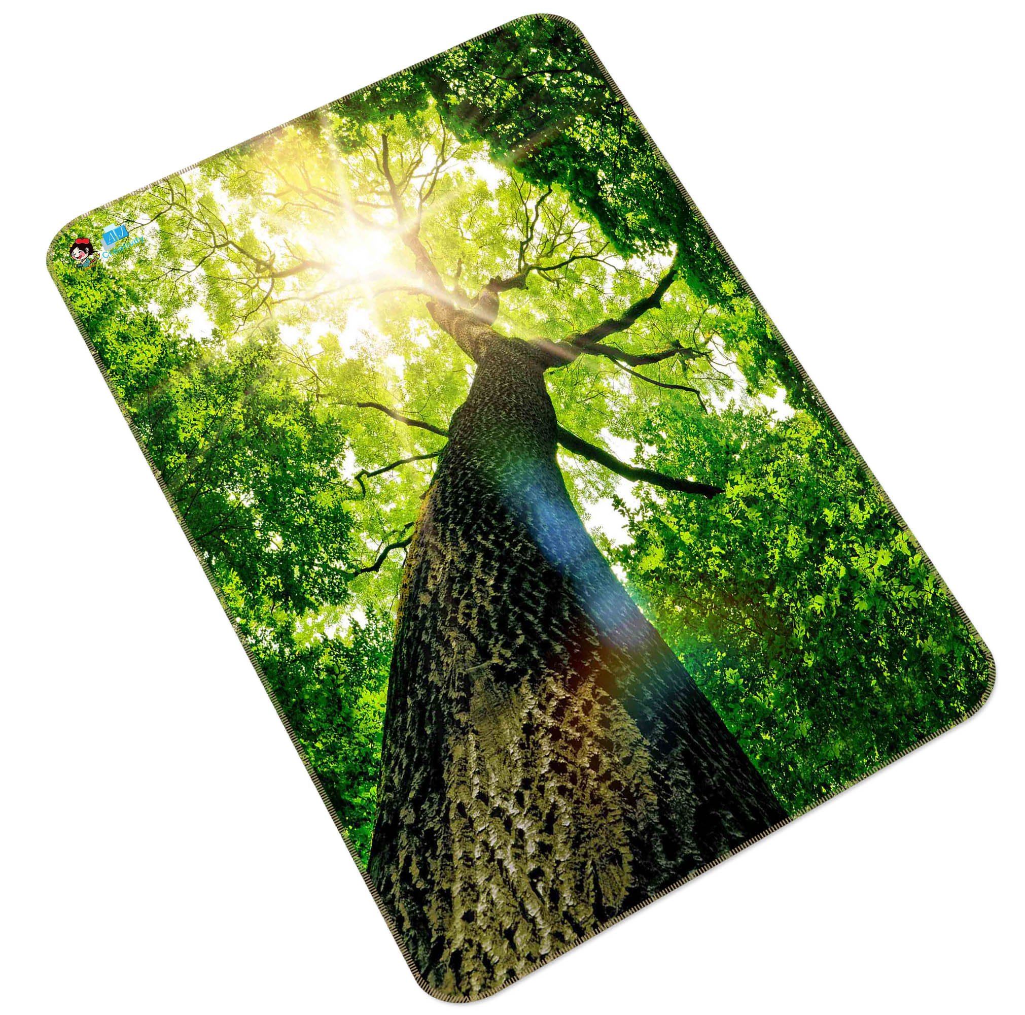 3D Tall Tree Sunshine 163 Non Slip Rug Mat Mat AJ Creativity Home