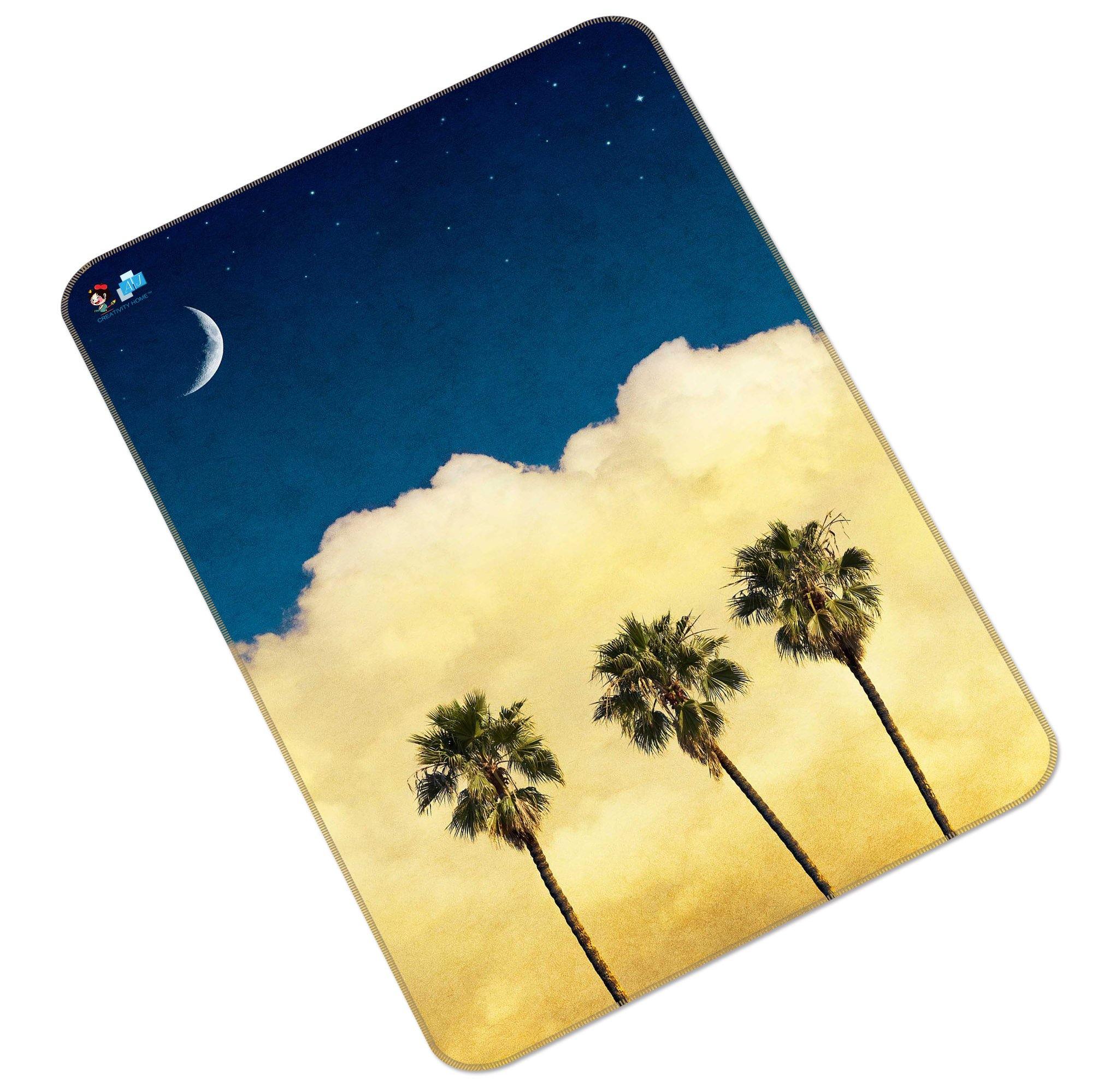 3D Stars Sky Clouds Trees 157 Non Slip Rug Mat Mat AJ Creativity Home