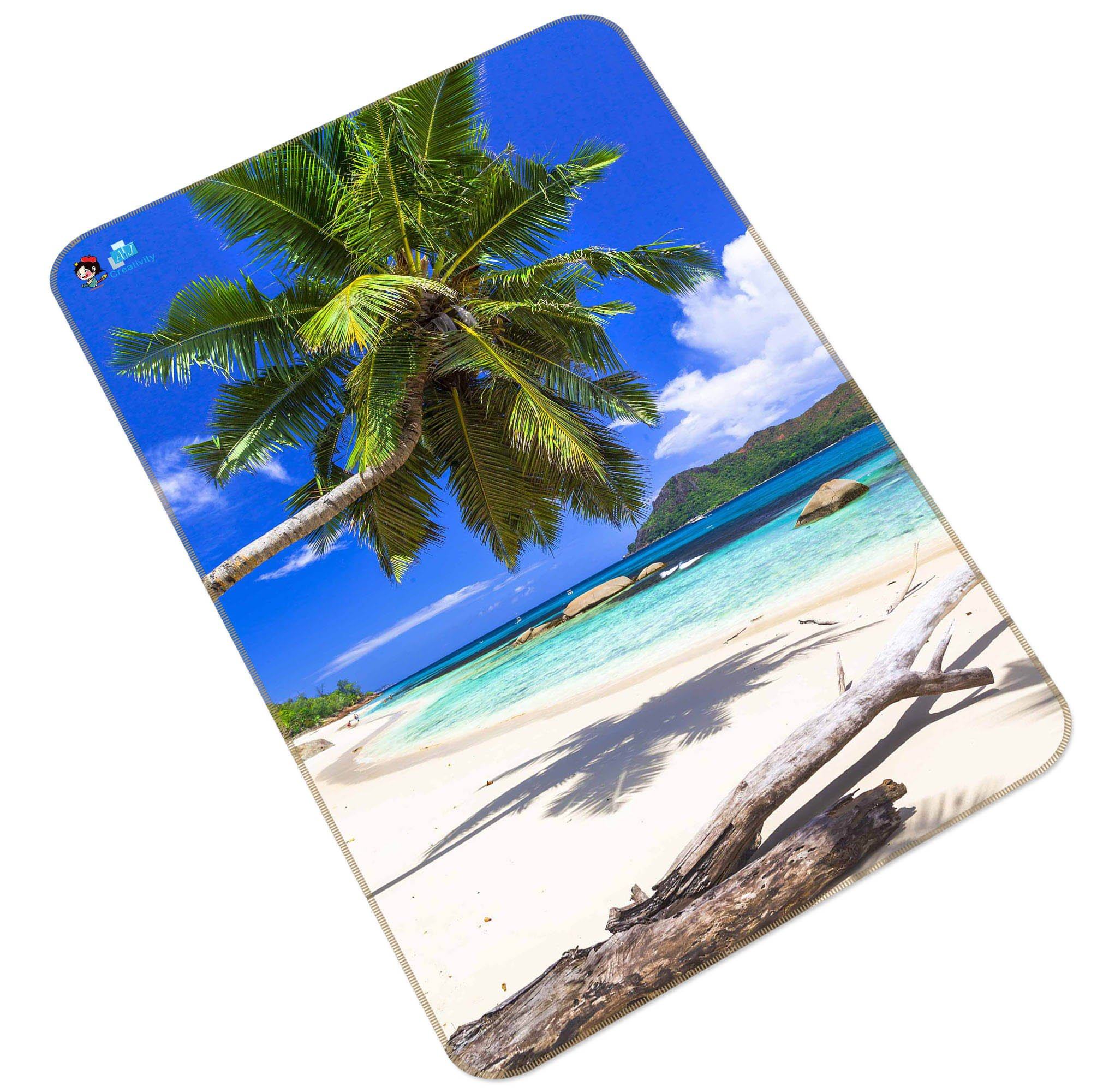 3D Tropical Beach 200 Non Slip Rug Mat Mat AJ Creativity Home