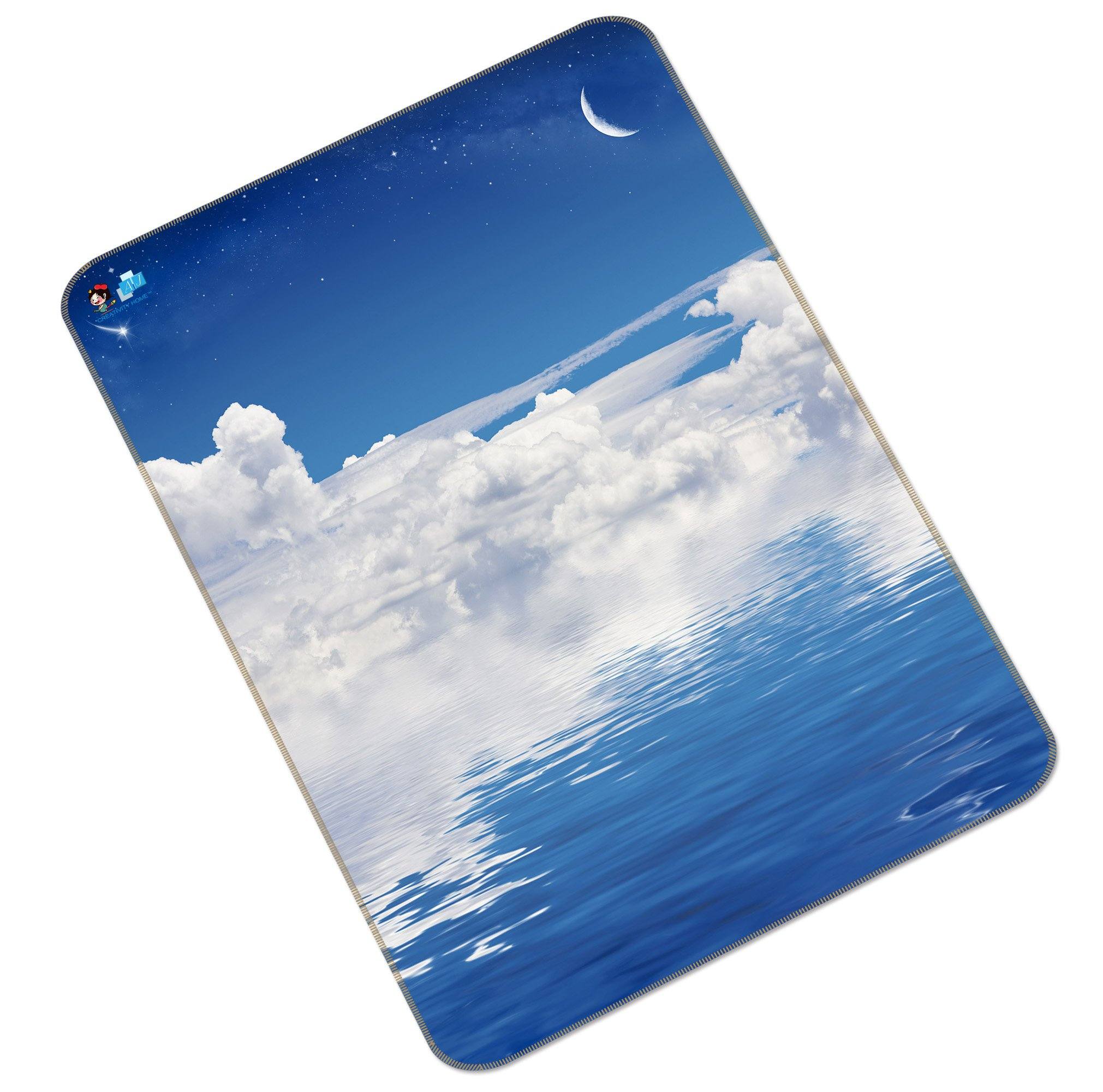 3D Sea White Clouds 151 Non Slip Rug Mat Mat AJ Creativity Home