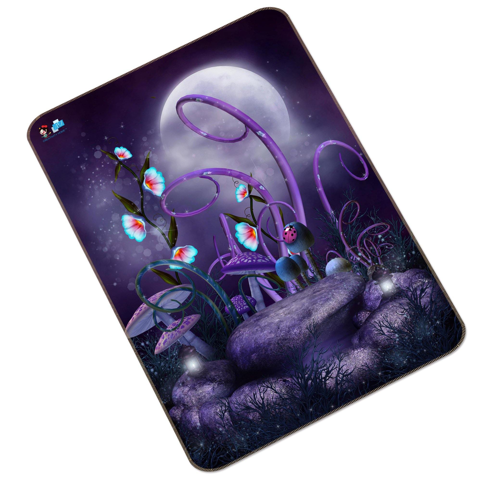 3D Mushrooms Flowers 155 Non Slip Rug Mat Mat AJ Creativity Home