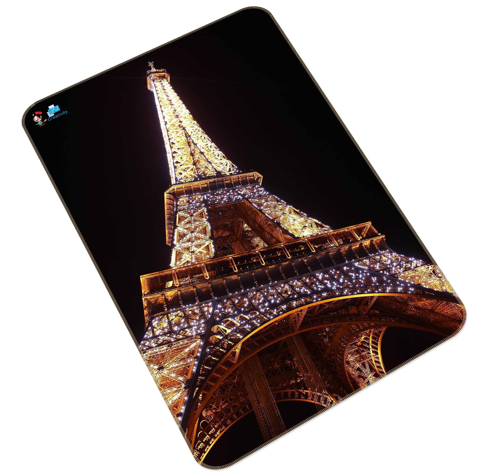 3D Shiny Eiffel Tower 161 Non Slip Rug Mat Mat AJ Creativity Home