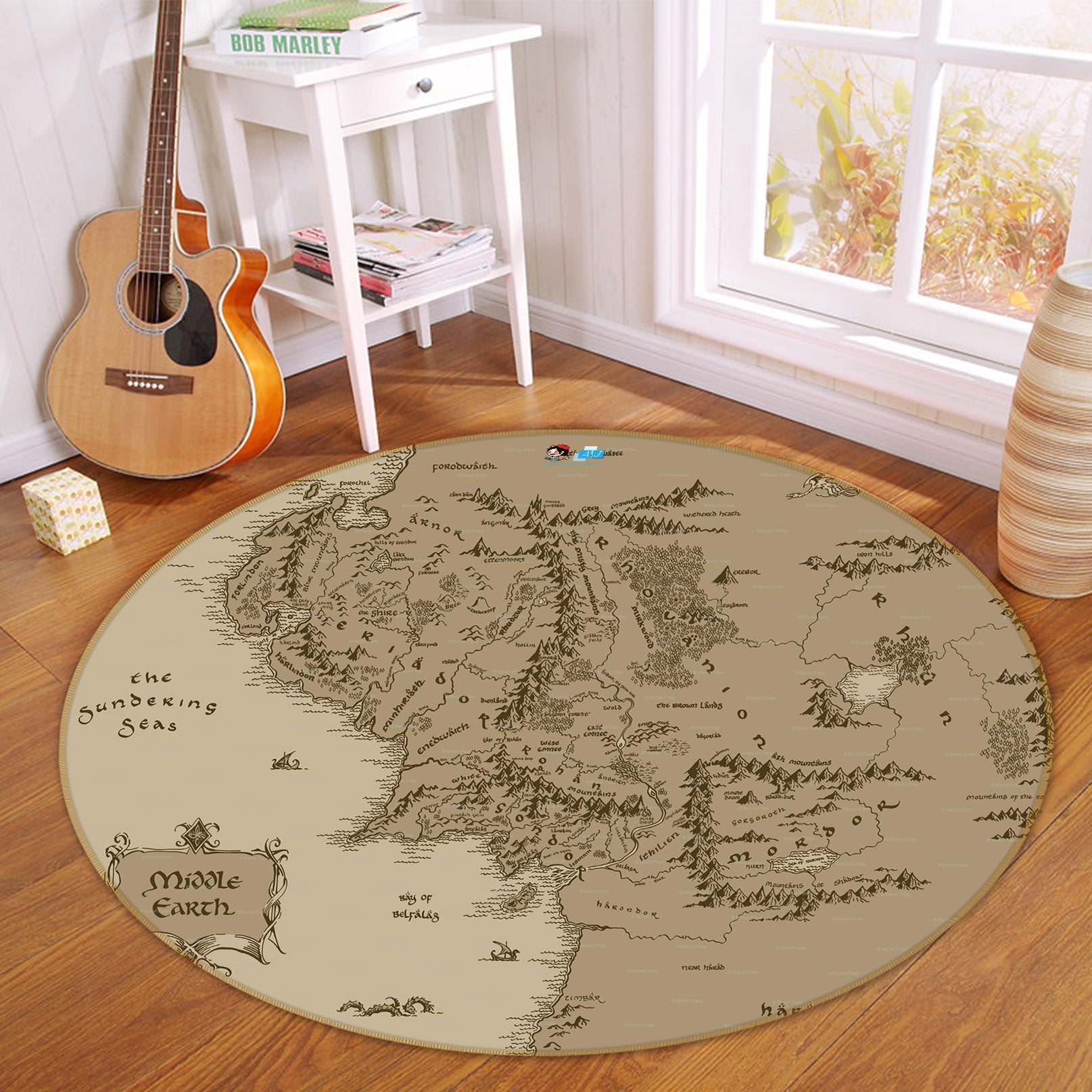 3D Map 74017 Round Non Slip Rug Mat