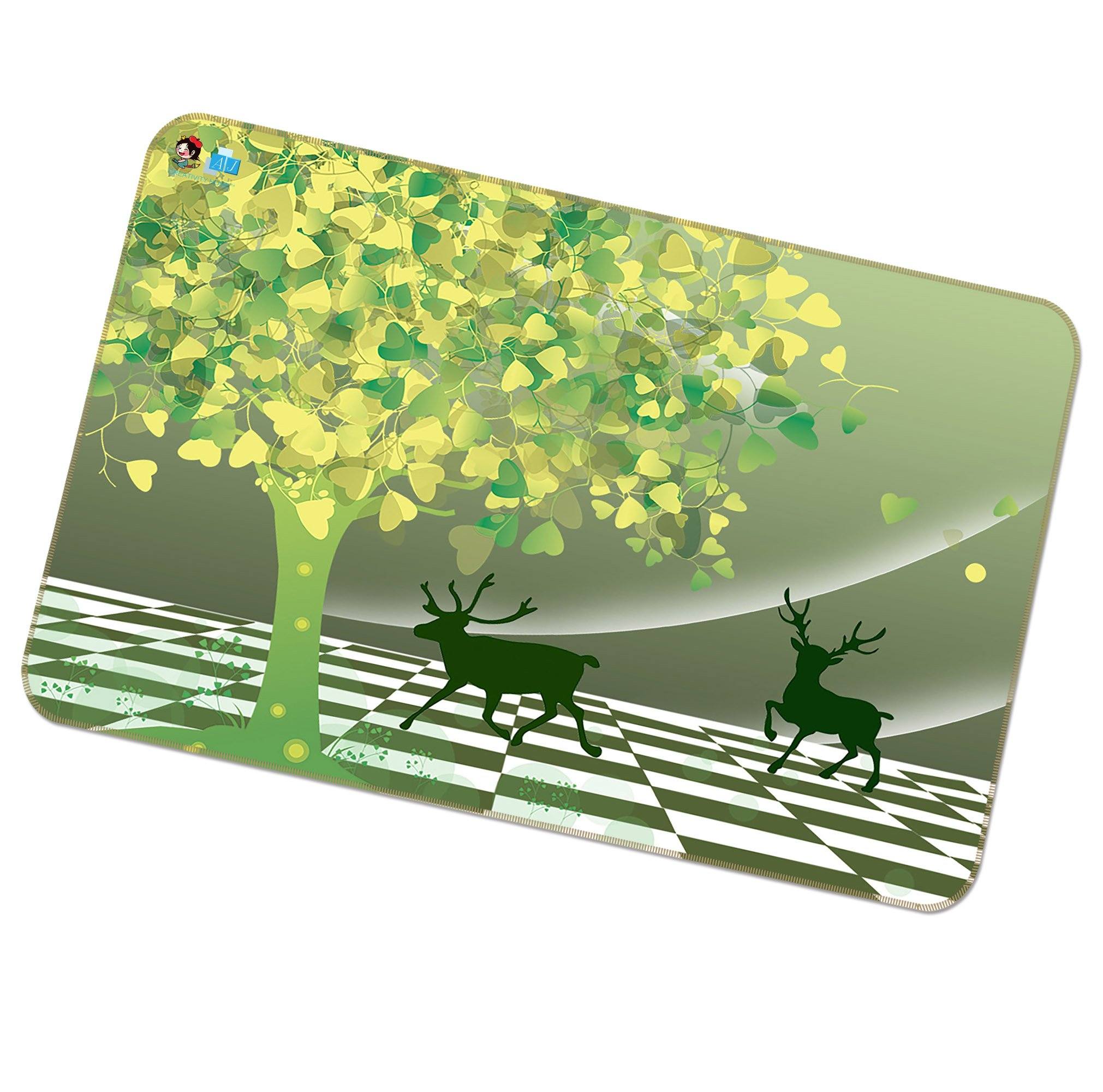 3D Love Leaf 346 Non Slip Rug Mat Mat AJ Creativity Home