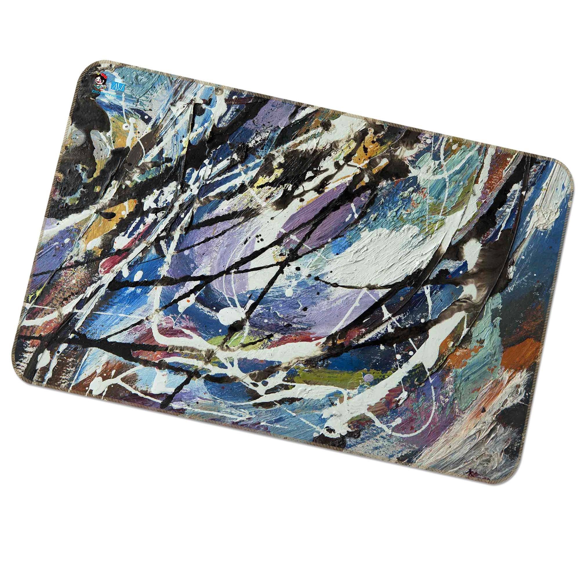3D Oil Painting Lines 191 Non Slip Rug Mat Mat AJ Creativity Home
