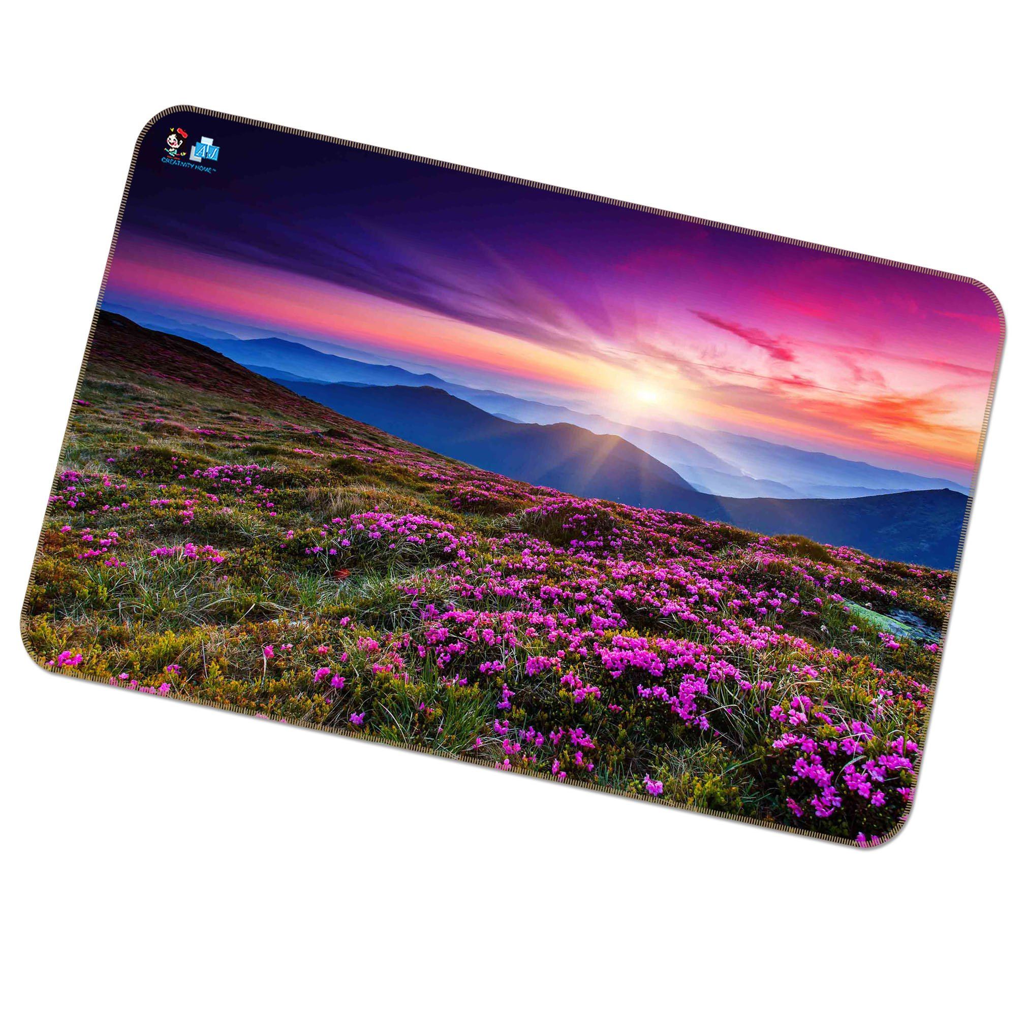 3D Mountain Flowers 183 Non Slip Rug Mat Mat AJ Creativity Home