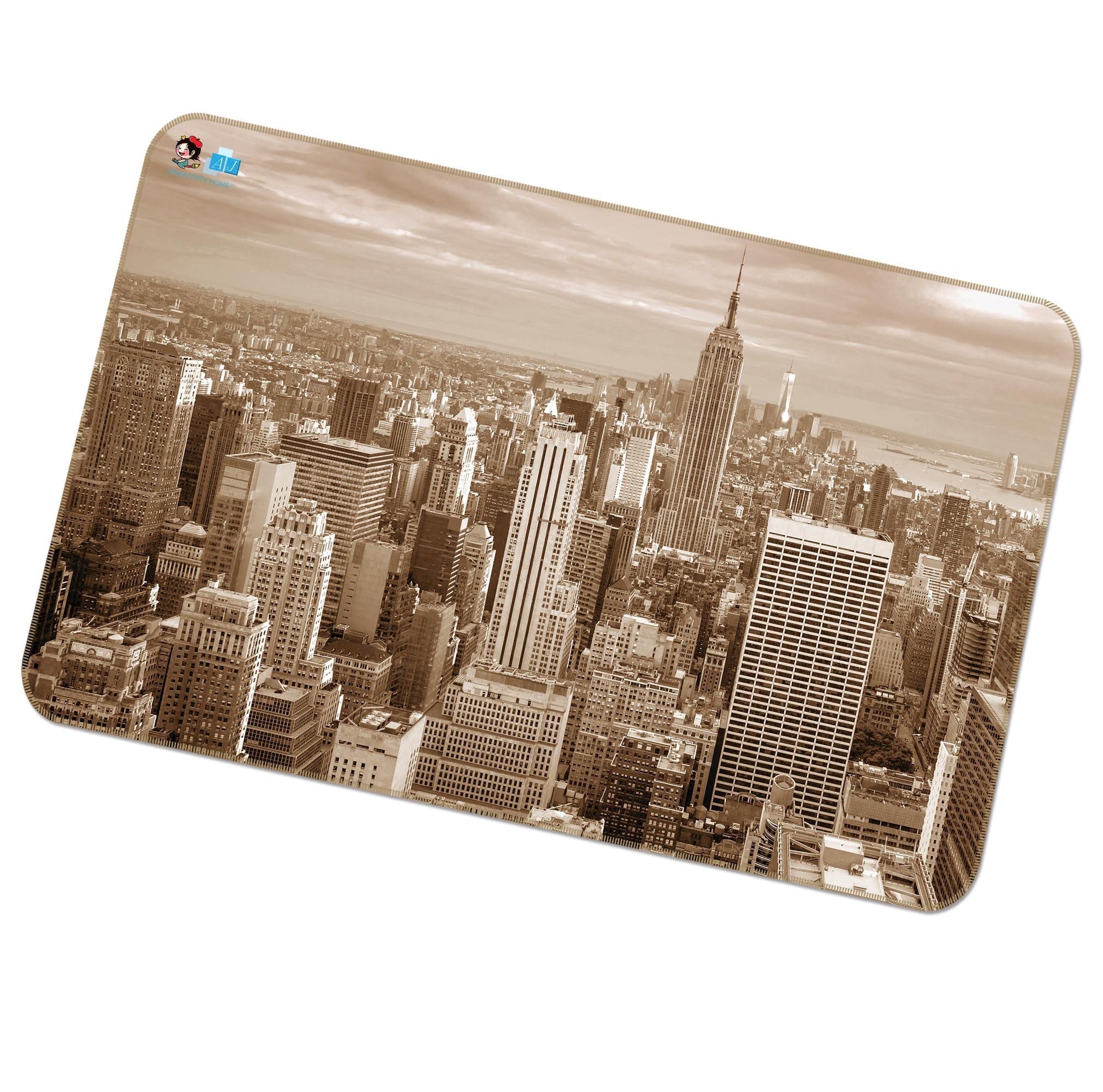 3D Grey City 003 Non Slip Rug Mat Mat AJ Creativity Home
