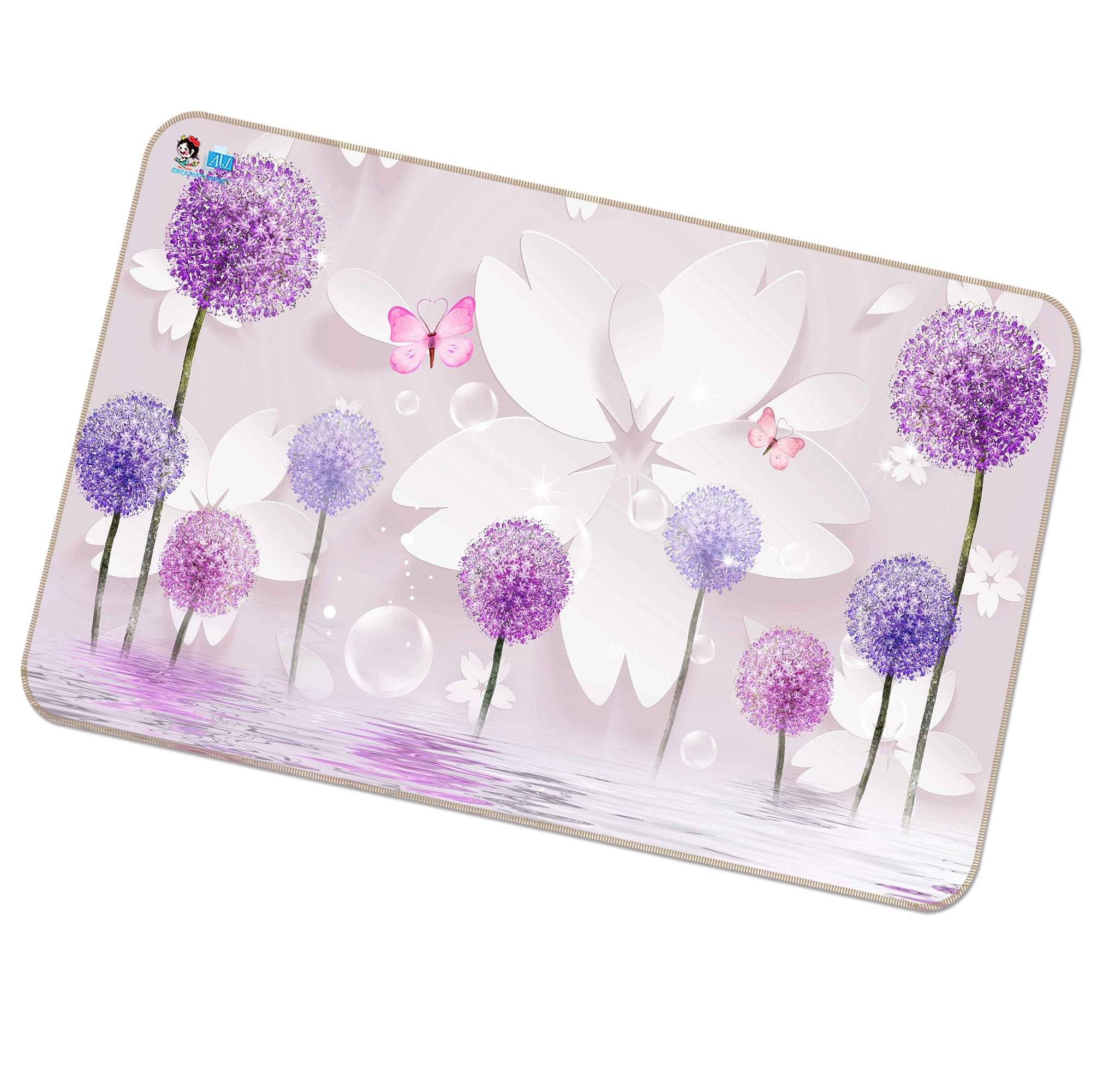 3D Dandelion Pattern 131 Non Slip Rug Mat Mat AJ Creativity Home