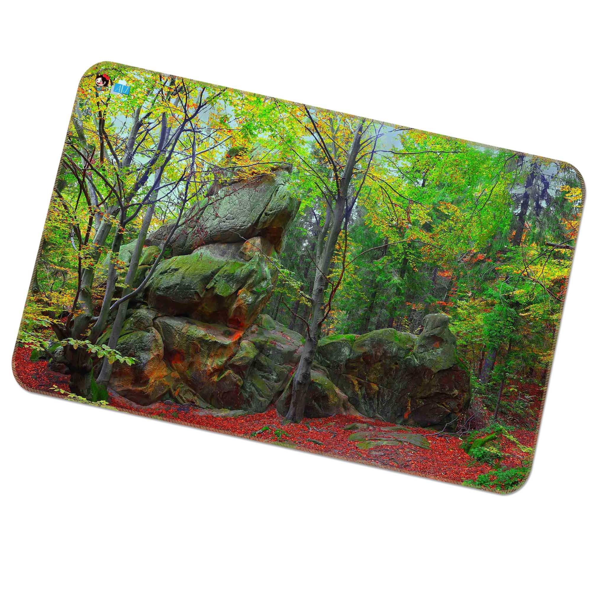 3D Moss Stone 448 Non Slip Rug Mat Mat AJ Creativity Home