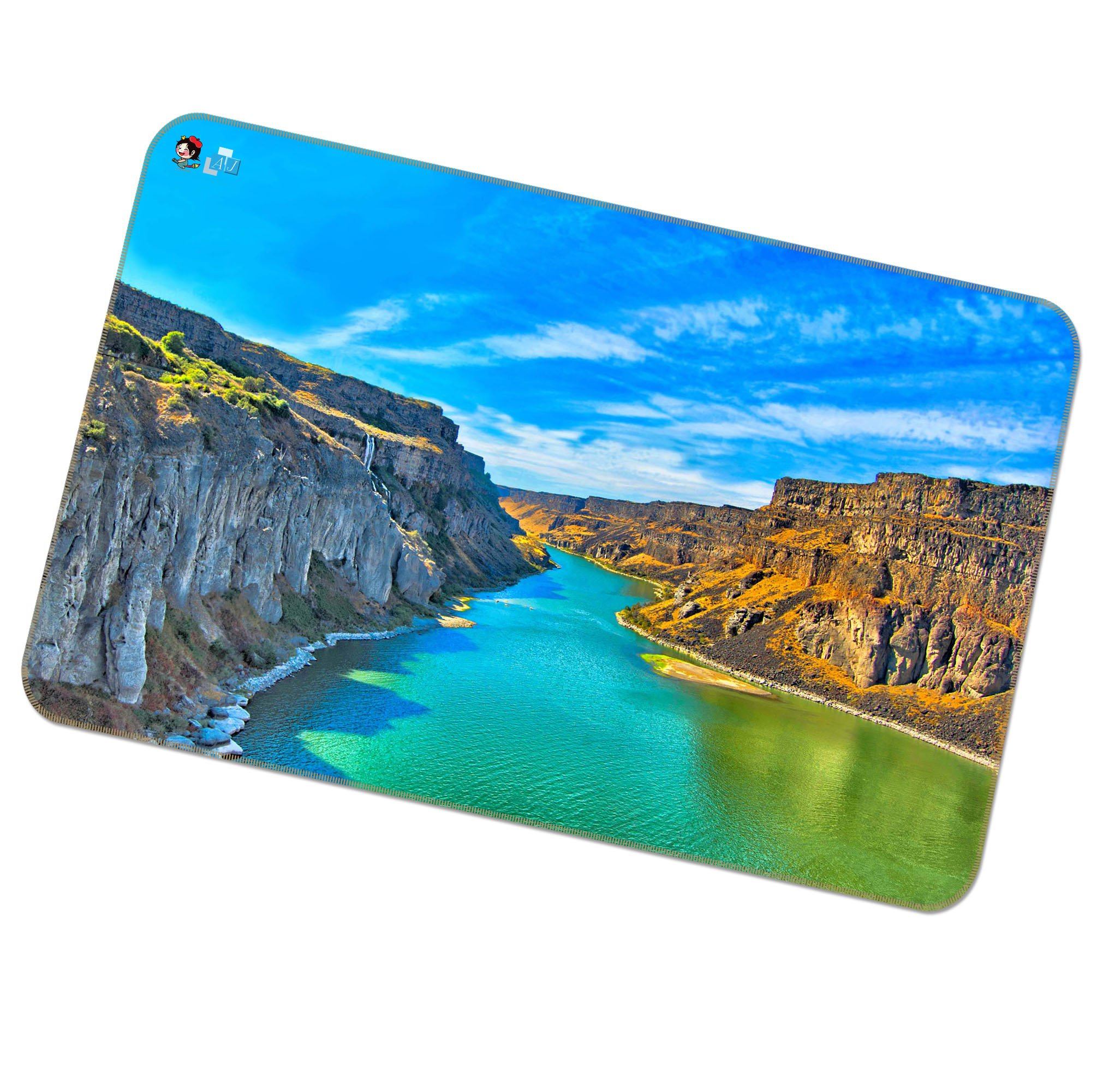 3D River Mountain 440 Non Slip Rug Mat Mat AJ Creativity Home