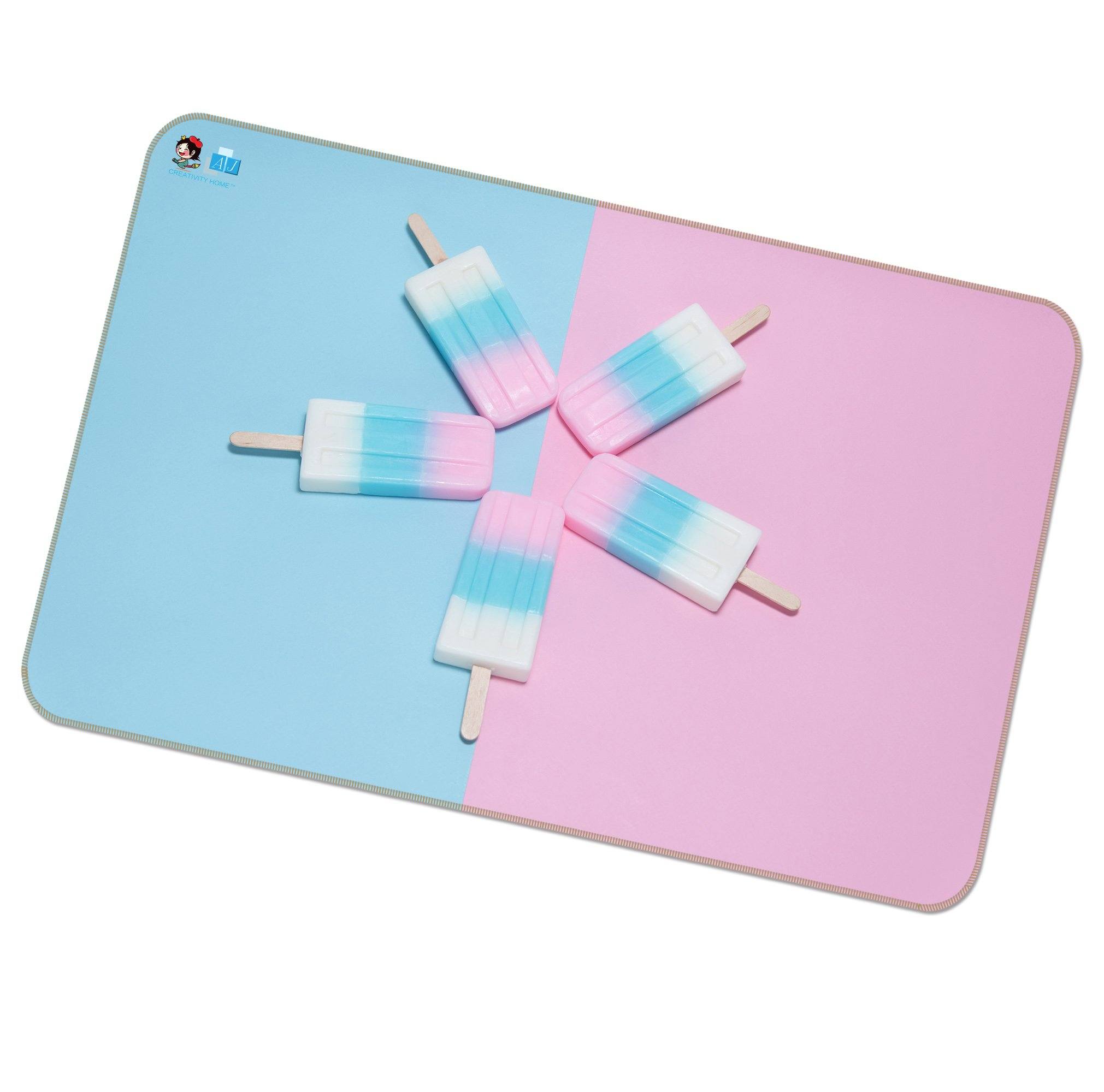 3D Powder Sorbet 157 Non Slip Rug Mat Mat AJ Creativity Home