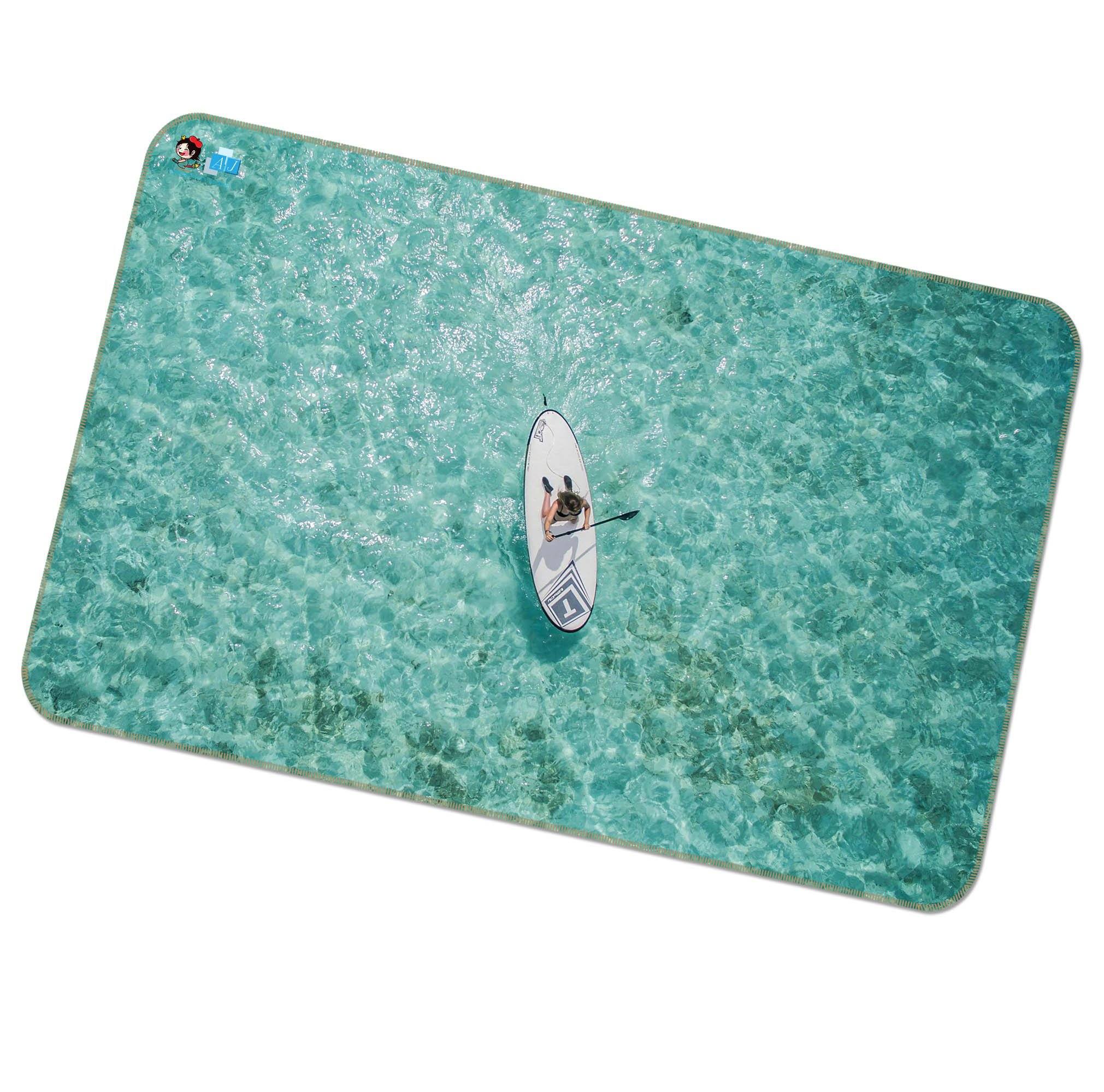 3D Sea Boat 220 Non Slip Rug Mat Mat AJ Creativity Home