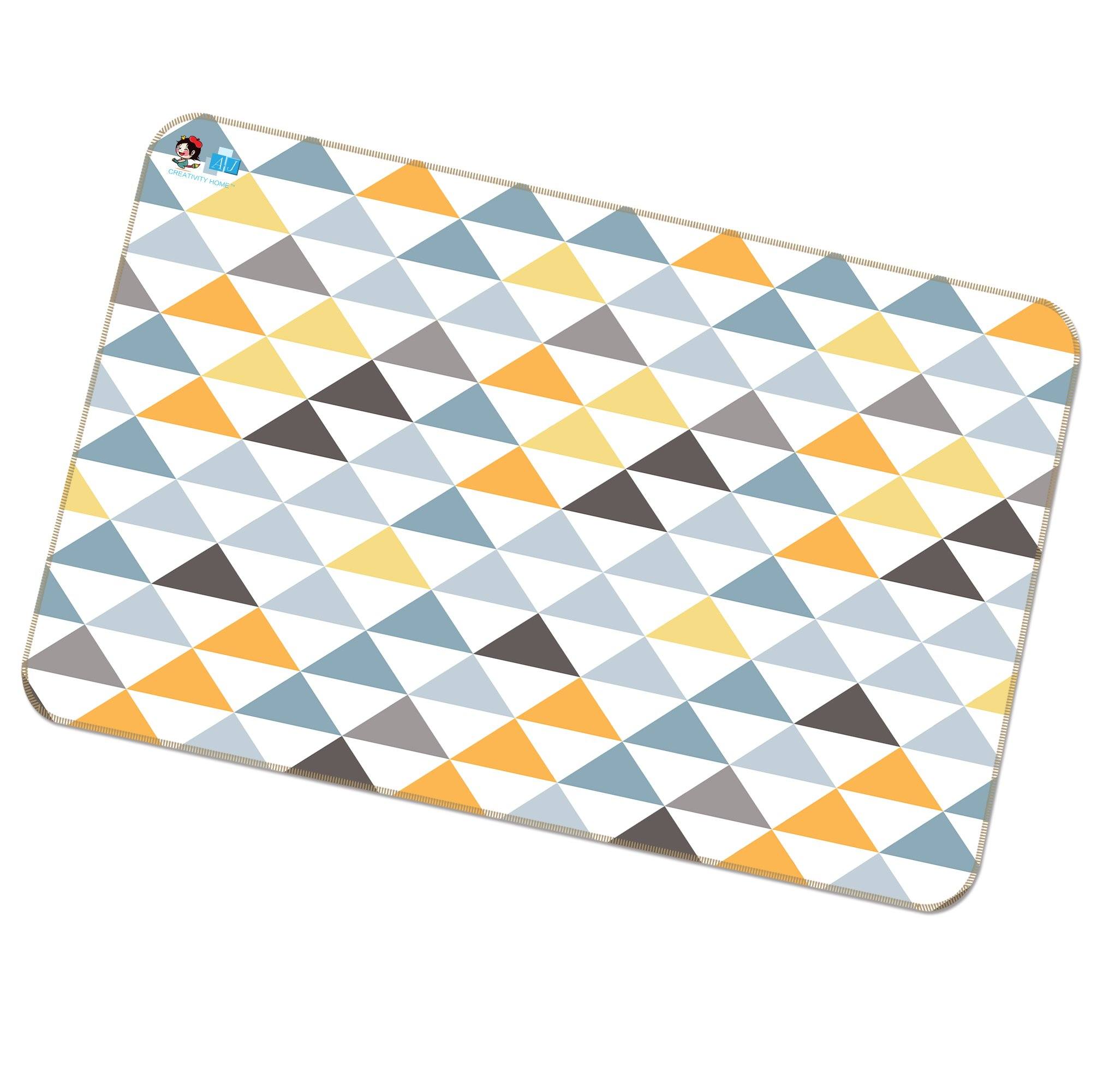 3D Colored Triangle 005 Non Slip Rug Mat Mat AJ Creativity Home