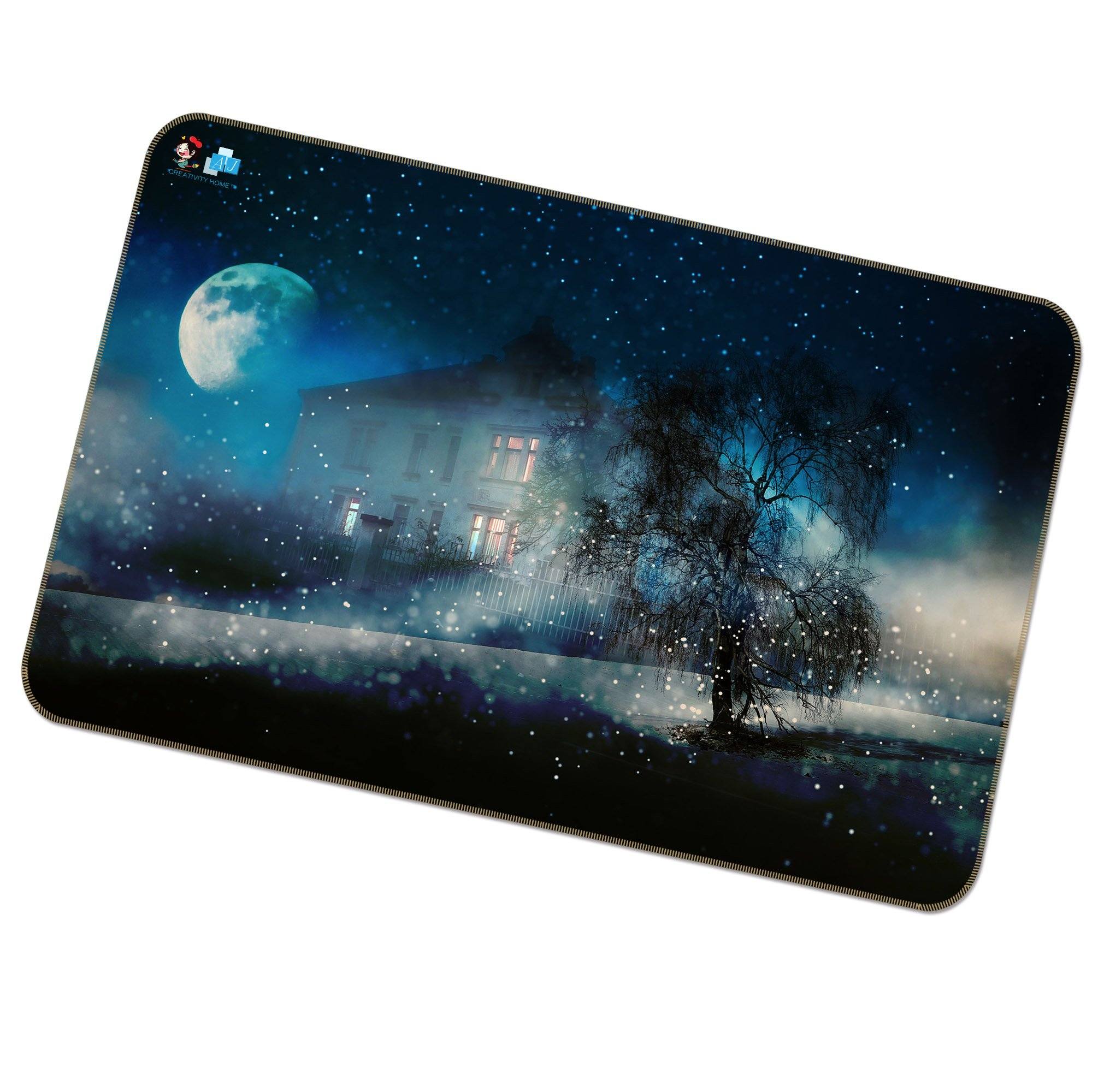 3D Star Tree House 275 Non Slip Rug Mat Mat AJ Creativity Home